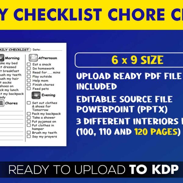 KDP Interiors: Daily Checklist Chore Chart