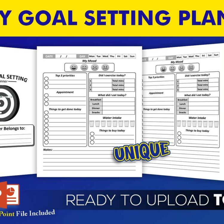 KDP Interiors: Daily Goal Setting Planner
