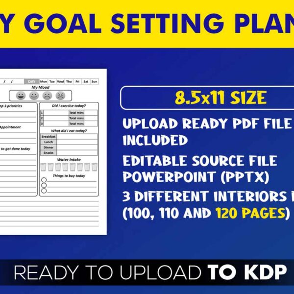 KDP Interiors: Daily Goal Setting Planner
