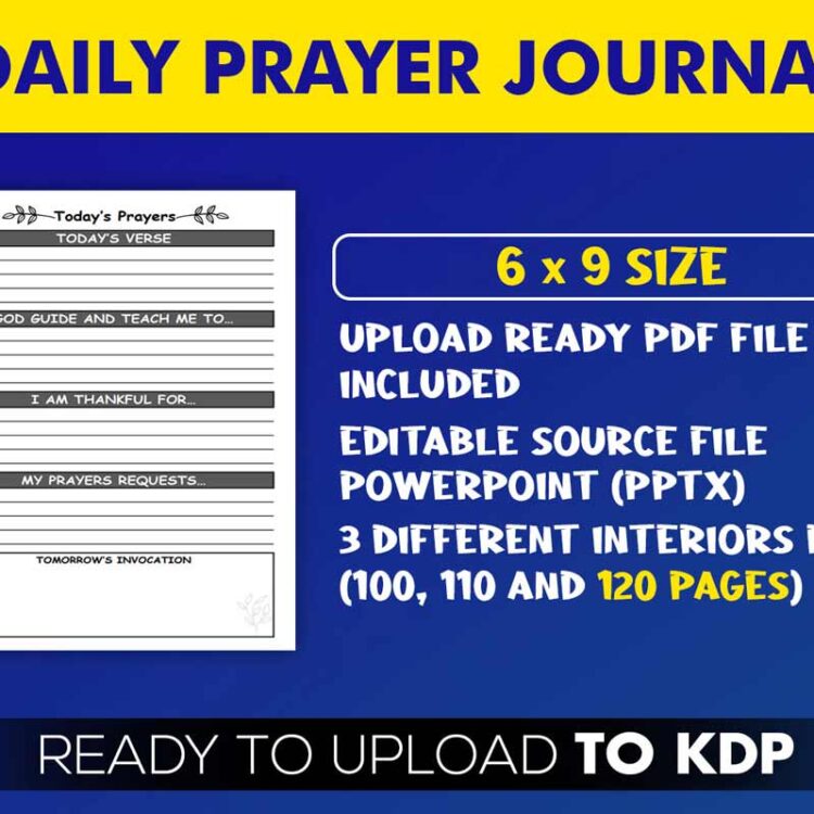 KDP Interiors: Daily Prayer Journal Book