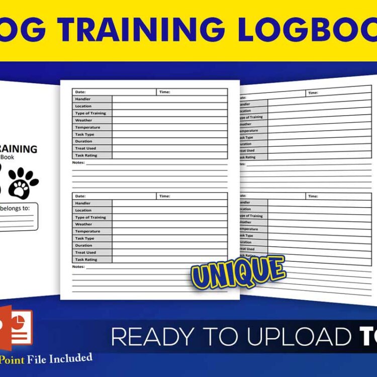 KDP Interiors: Dog Training Logbook