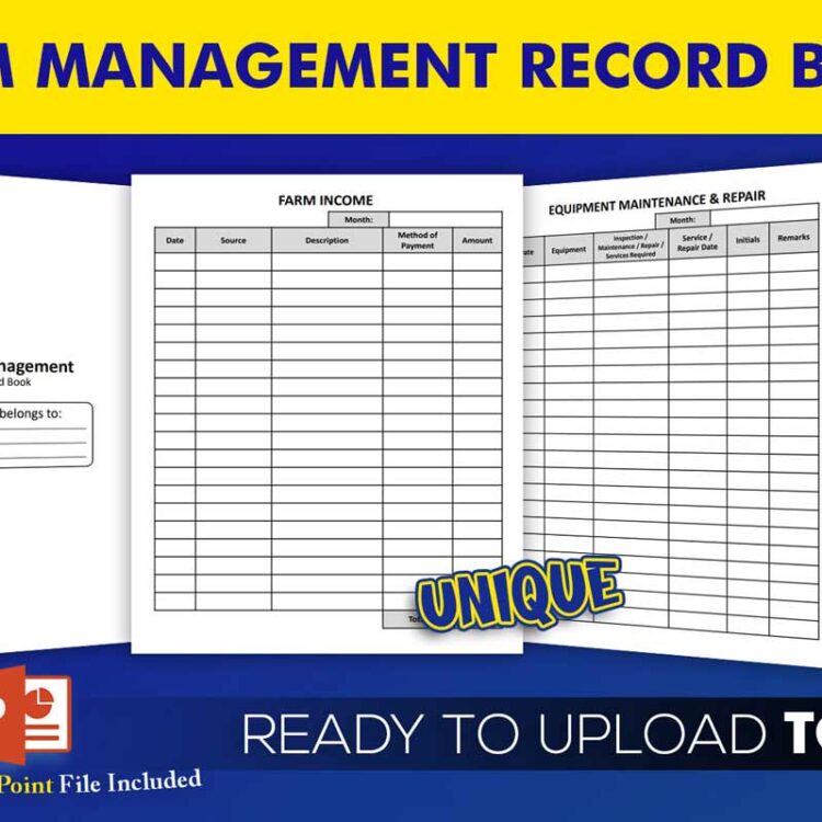 KDP Interiors: Farm Management Record Book