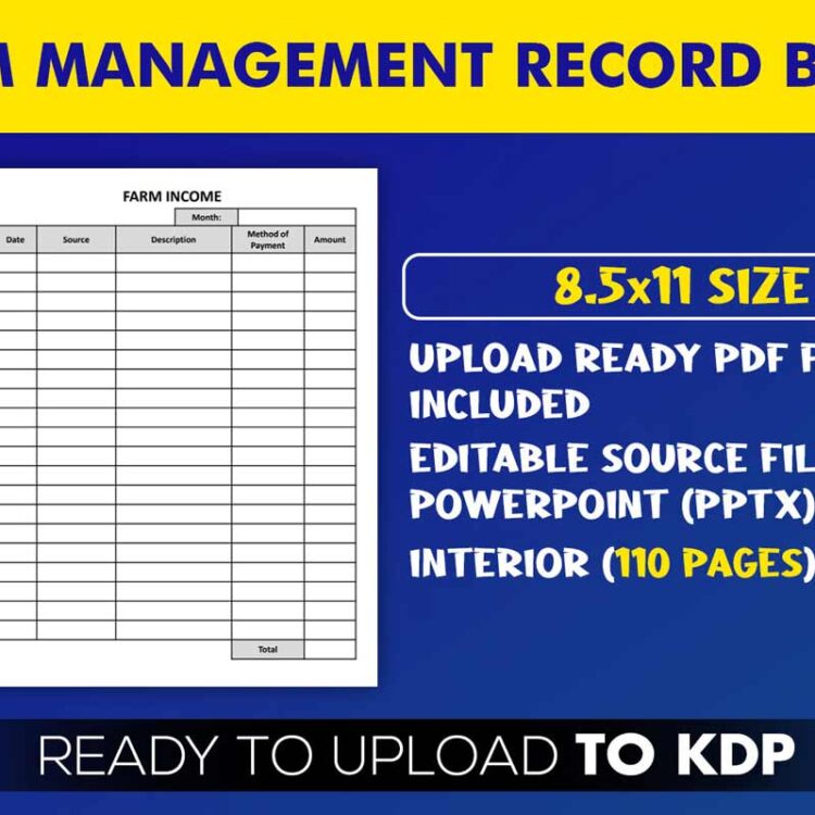KDP Interiors: Farm Management Record Book