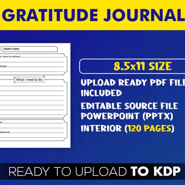 KDP Interiors: Daily Gratitude Journal