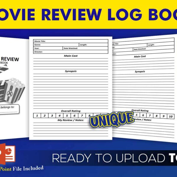 KDP Interiors: Movie Review Log Book