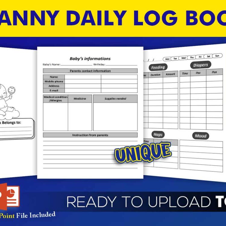 KDP Interiors: Nanny Daily Log Book
