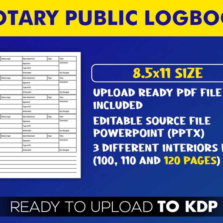 KDP Interiors: Notary Public Logbook