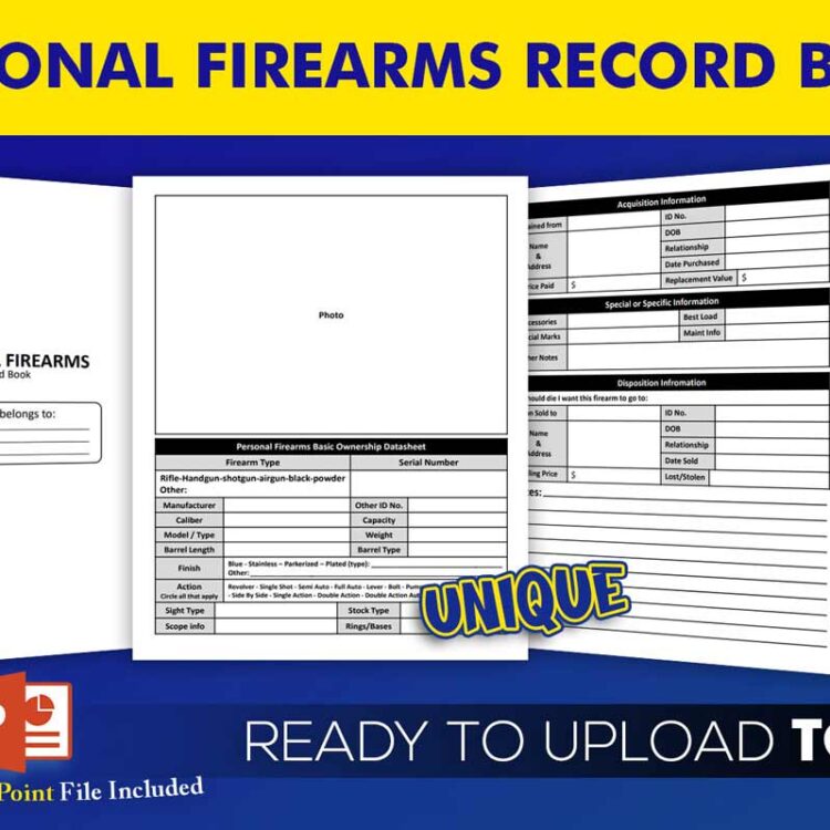 KDP Interiors: Personal Firearms Record Book