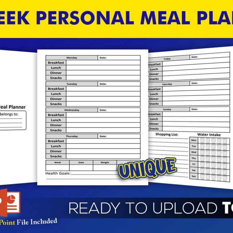 KDP Interiors: Personal Meal Planner