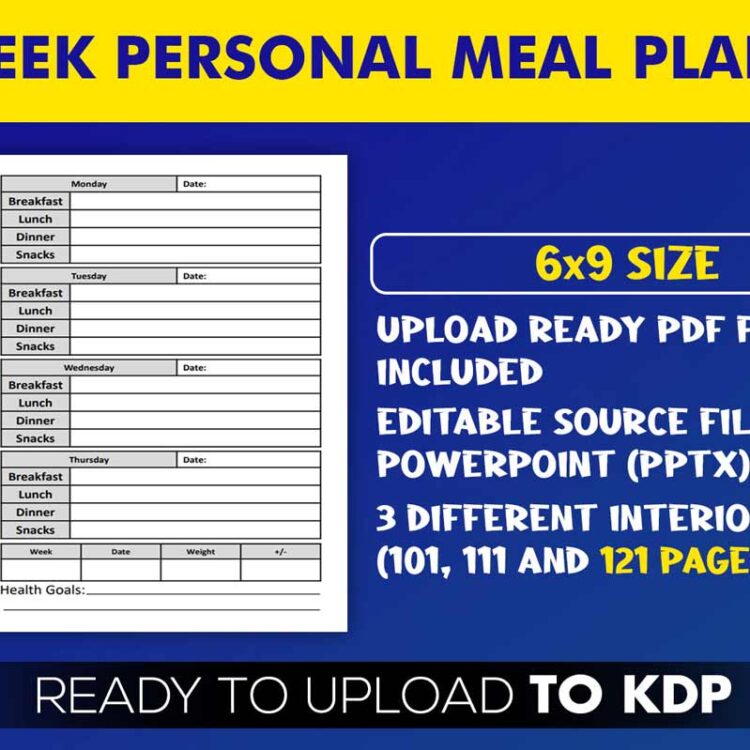 KDP Interiors: Personal Meal Planner
