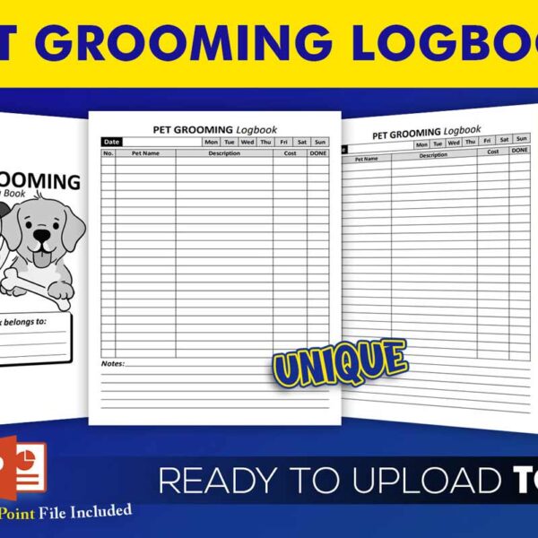 KDP Interiors: Pet Grooming Log Book