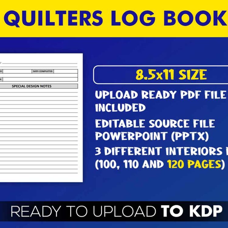 KDP Interiors: Quilters Logbook Quilt Book
