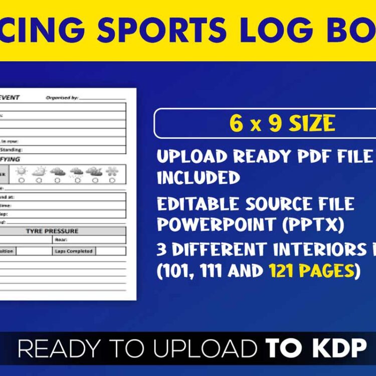 KDP Interiors: Racing Sports Log Book
