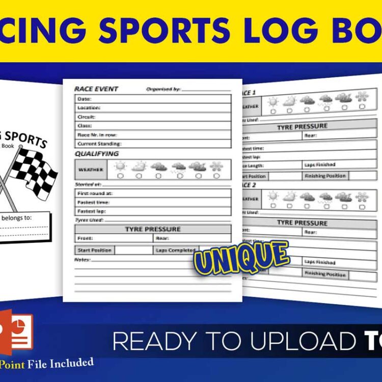KDP Interiors: Racing Sports Log Book