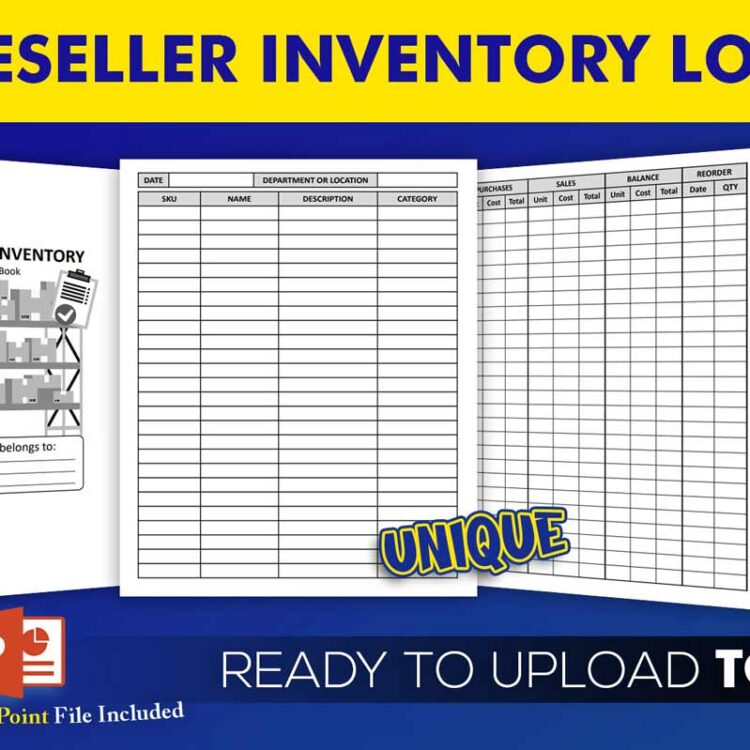 KDP Interiors: Reseller Inventory Log Book