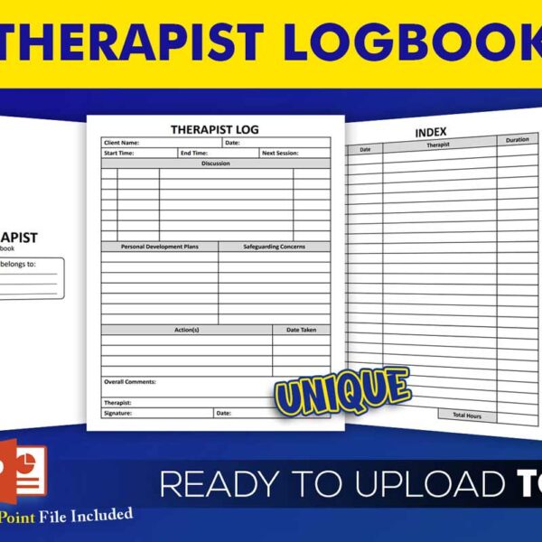 KDP Interiors: Therapist Logbook