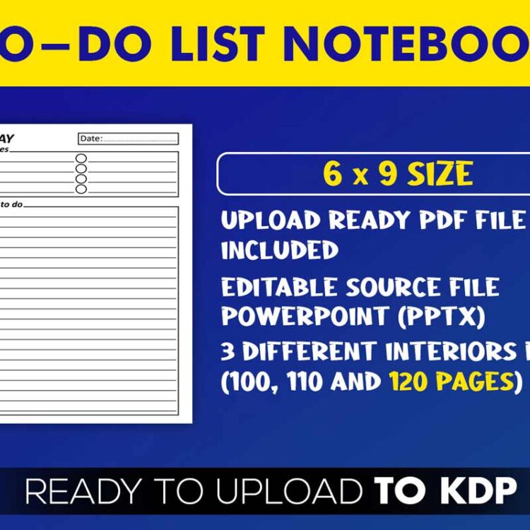 KDP Interiors: To Do List Notebook