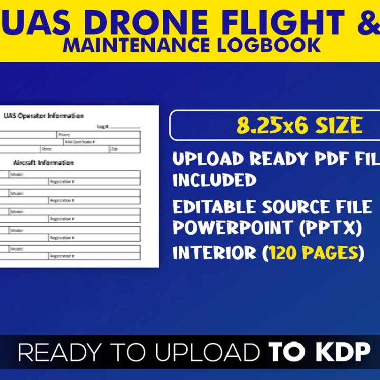 KDP Interiors: UAS Drone Flight & Maintenance Logbook