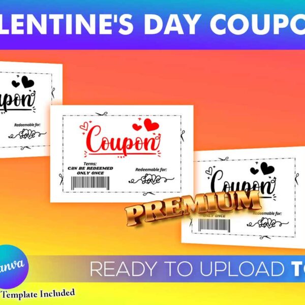 KDP Interiors: Valentine’s Day Coupon Book – Canva Template