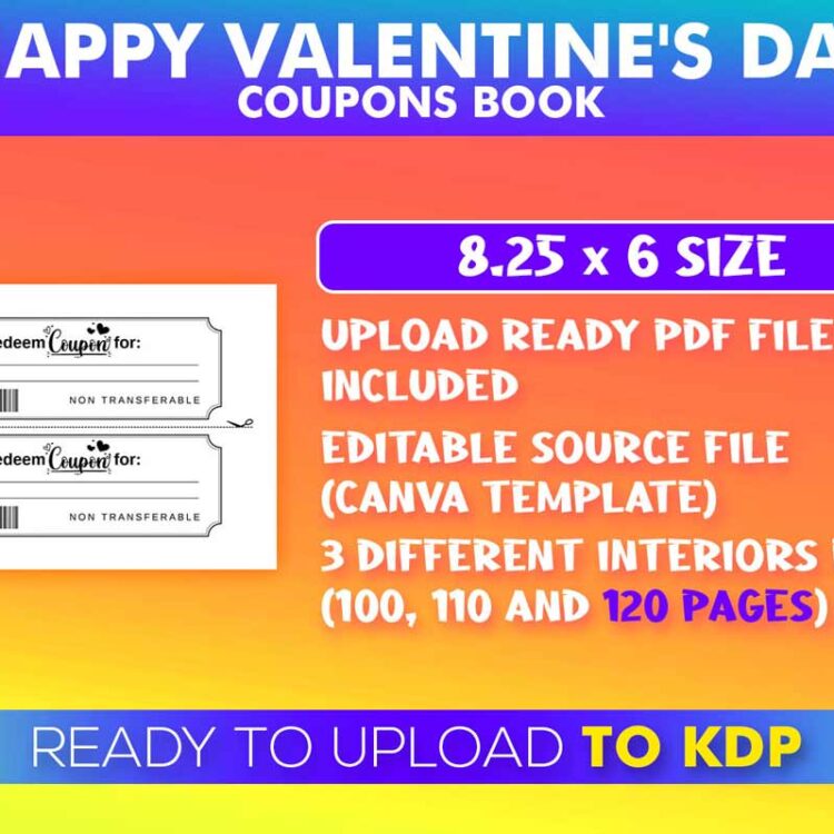 KDP Interiors: Happy Valentine’s Day Coupon Book – Canva Template