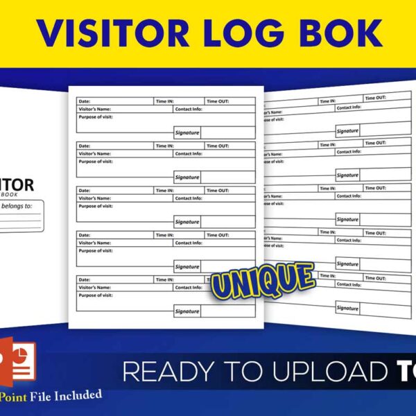 KDP Interiors: Visitor Log Book