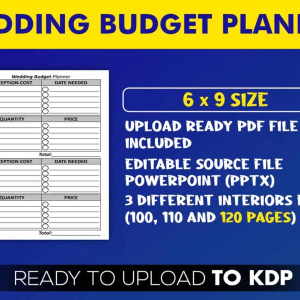 KDP Interiors: Wedding Budget Planner