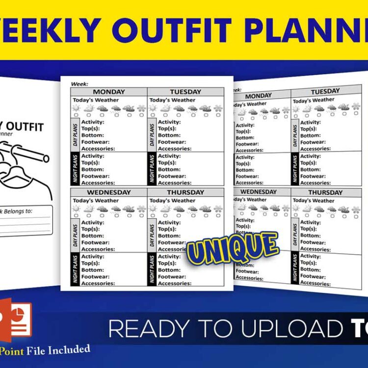 KDP Interiors: Weekly Outfit Planner