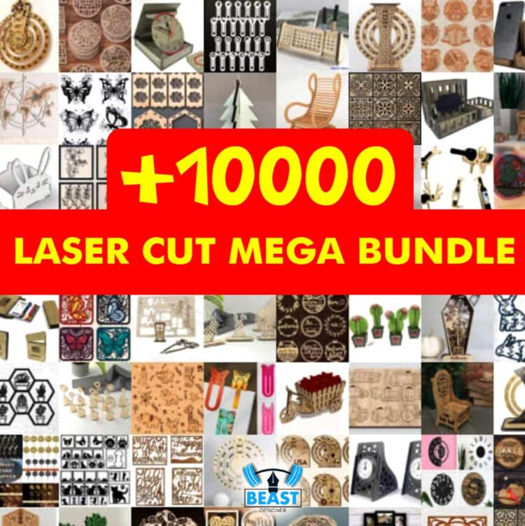 Mega Bundle Laser Cut Files (10Gb) - Beast Designer - Best KDP Interiors