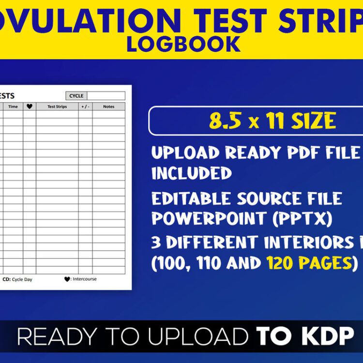 KDP Interiors: Ovulation Test Strips Log Book