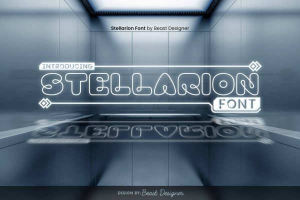 Stellarion Font | Space Sci-Fi Font by Beast Designer