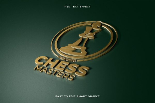 Editable 3D Copper Logo Mockup Text Effect [PHOTOSHOP] by Beast Designer