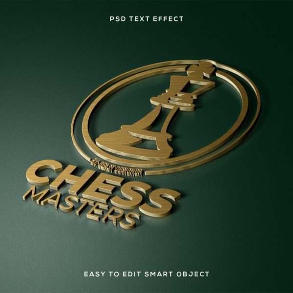 Editable 3D Copper Logo Mockup Text Effect [PHOTOSHOP] by Beast Designer