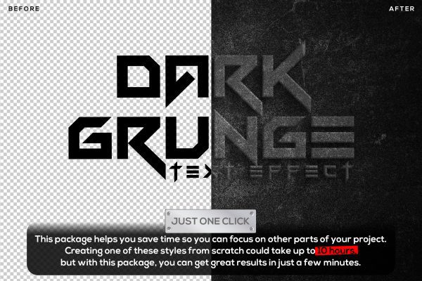 Editable Dark Grunge Texture Text Effect Logo Mockup [PHOTOSHOP] by Beast Designer - Image 2